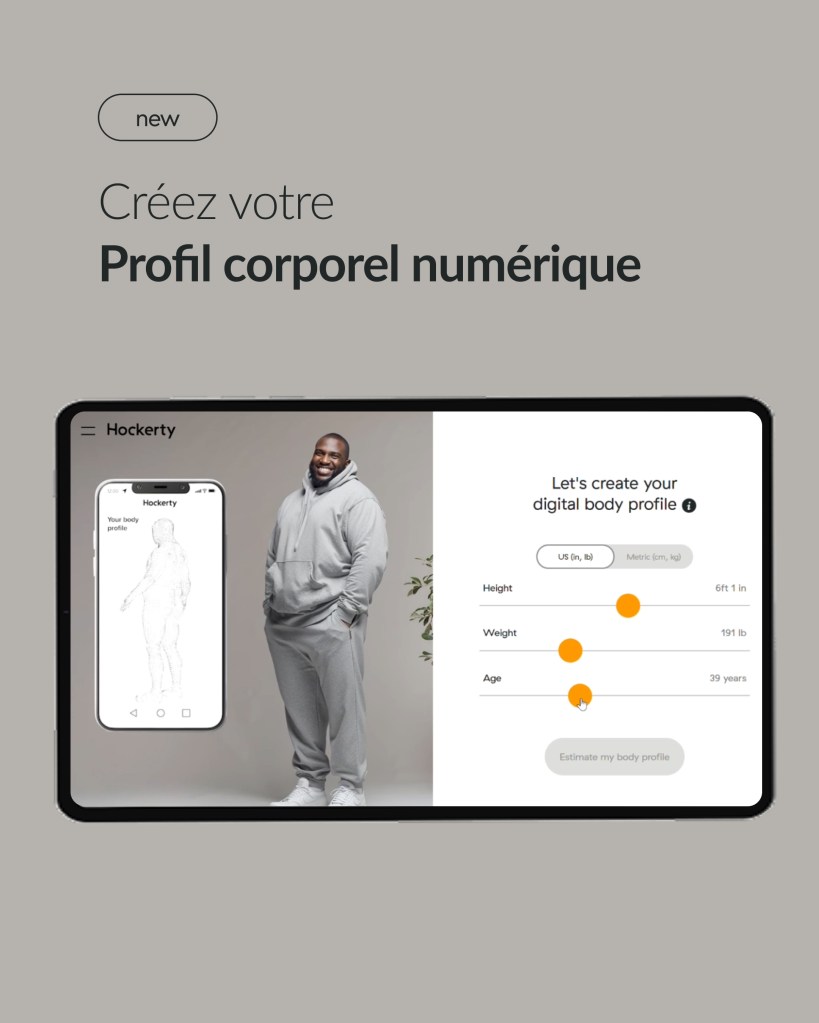 Profil corporel numérique 3D